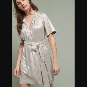 NWT Anthropologie Sabina Musayev Mercury Shirtdress Size Medium